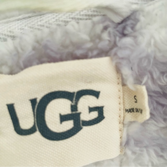 Ugg Soft Aarti Zebra Print Women’s Shearling Size Small Robe - Picture 5 of 6